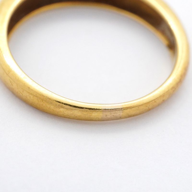 Tiffany & Co Ring 18k Yellow Gold Yellow Gold Sapphire Blue #13.5 Ladies