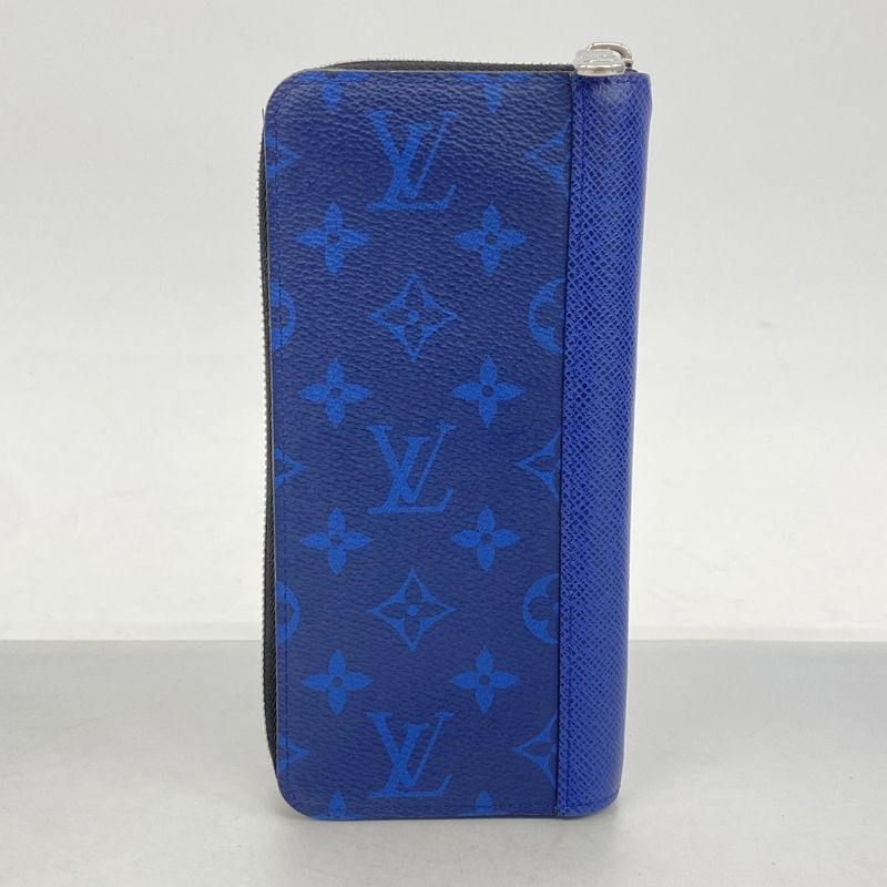 Louis Vuitton Long Wallet Taigarama Zippy Wallet Vertical M30447 Cobalt Men's