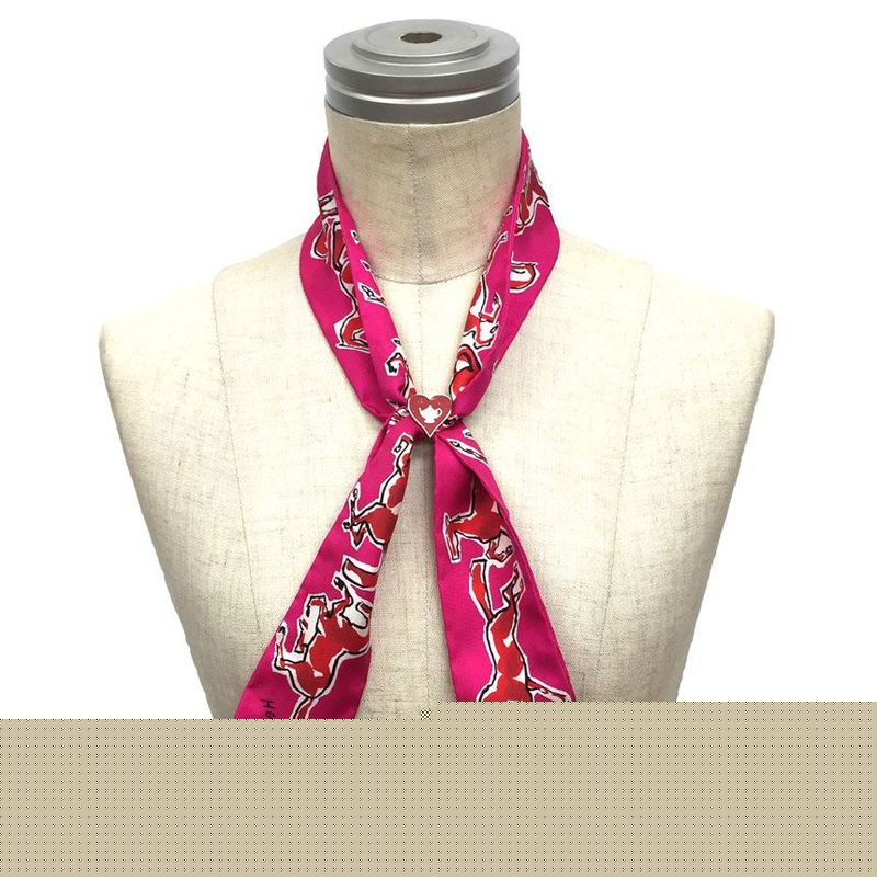 Hermes Twilly Chevaux En Liberte Freedom Horse Scarf Aq7727