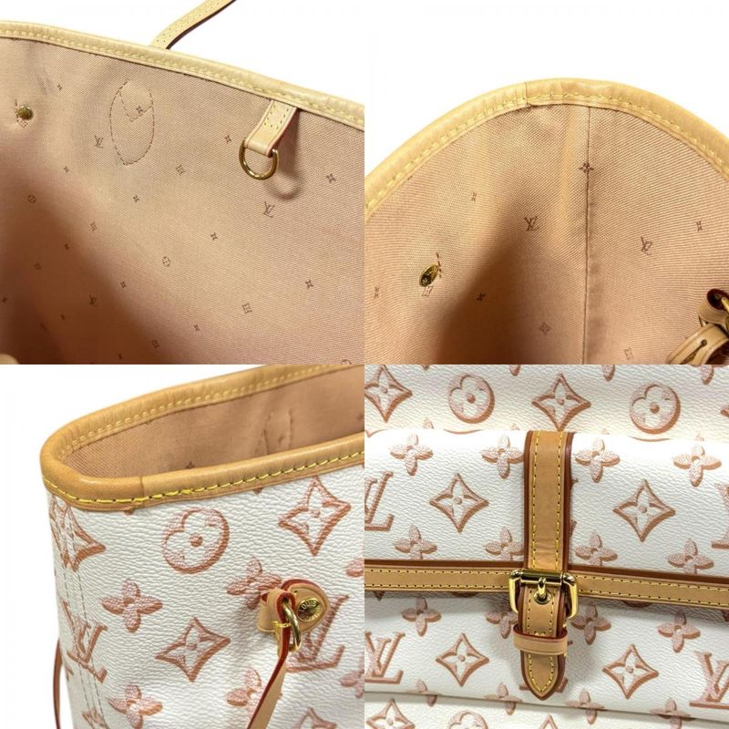 Louis Vuitton Neverfull MM Monogram Fall For You Tote Bag PVC M20921 Beige