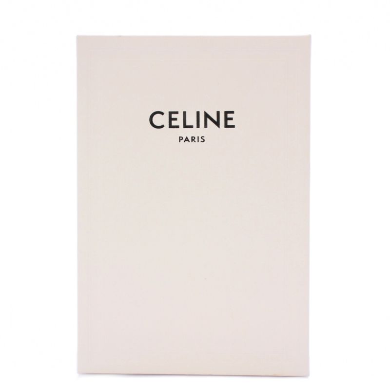 Celine Medium Strap Wallet Bifold Wallet Leather Gray KH - OH