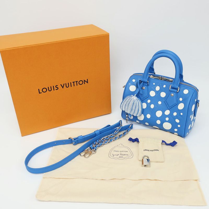 Louis Vuitton Lx×yk Speedy Bandolier 20 Yayoi Kusama 2WAY Handbag