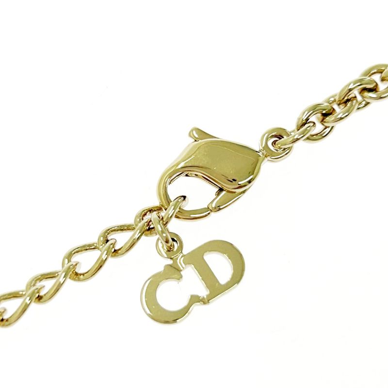 Christian Dior GP DIOR Logo Necklace Women's Gold 521863 Necklace