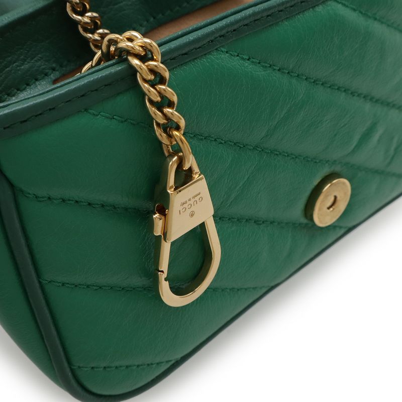 GUCCI GGMarmont Super Mini Bag Chain Shoulder Bag Pochette 2WAY Clutch Bag