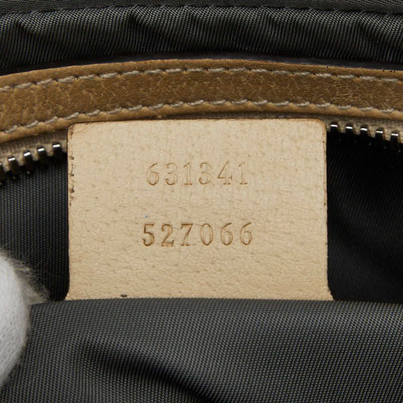 Gucci GG Nylon Off the Grid Belt Bag Body Bag 631341 Gray Beige Nylon Leather