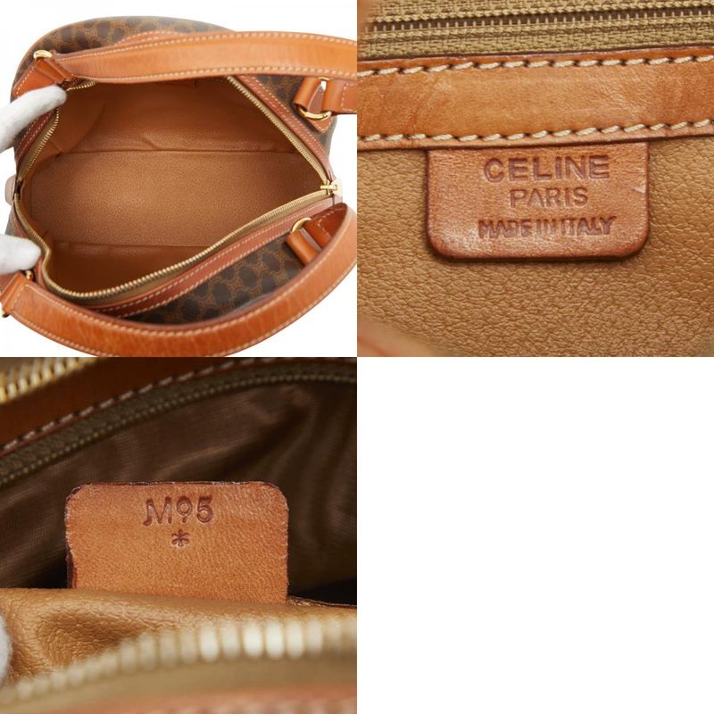 Celine Macadam Brown PVC Leather Women's Celine