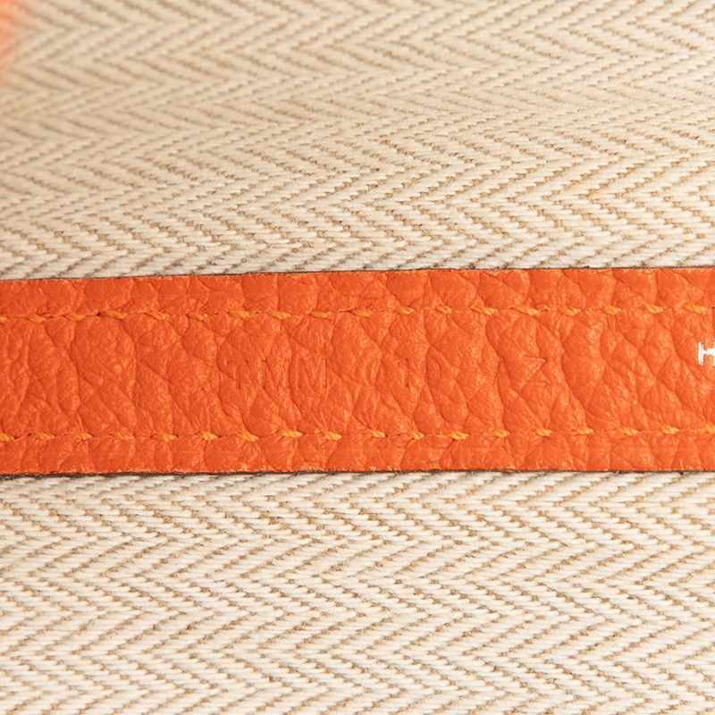 Hermes Garden Party PM Tote Bag Handbag Orange Negonda Ladies Hermes