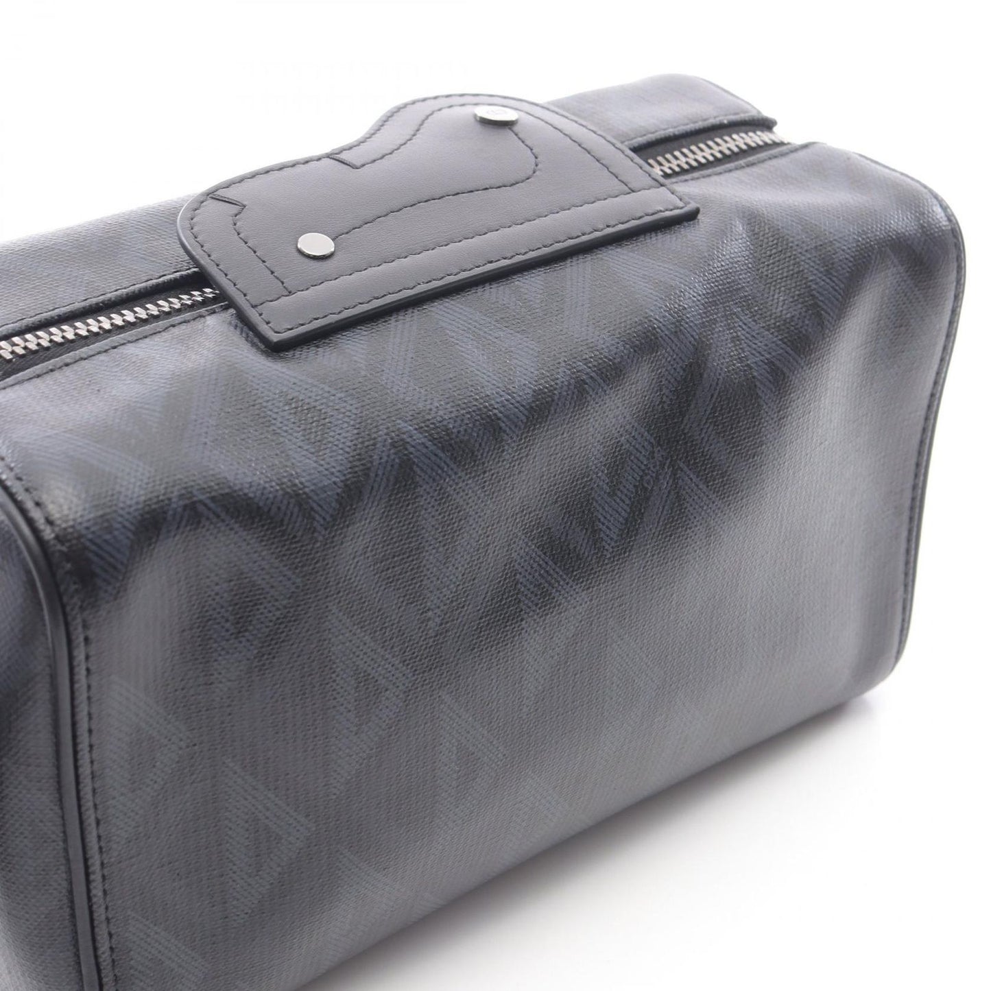 Dior Shoulder Bag CD Diamond Rango 22 1adpo249cdp Black PVC Coated Canvas