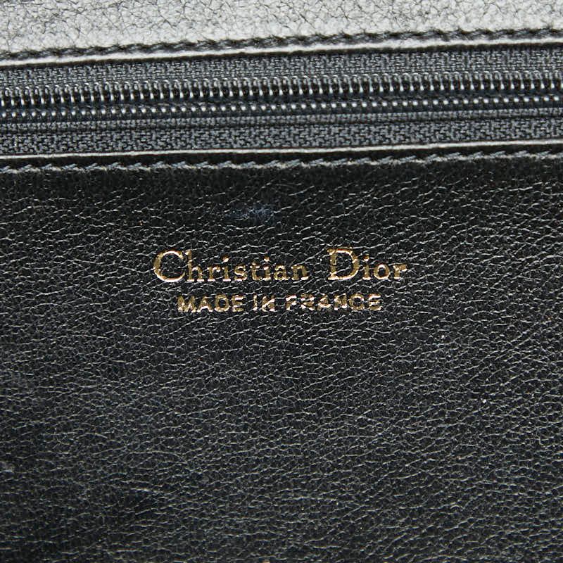 Dior Chain Shoulder Bag Black Leather Women's Dior