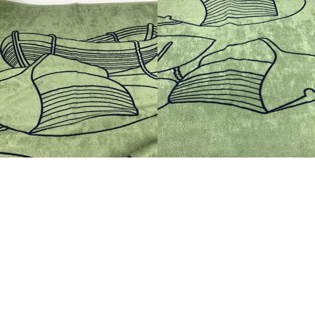 Hermes Towel Yachting Plage Teresa Cotton Green
