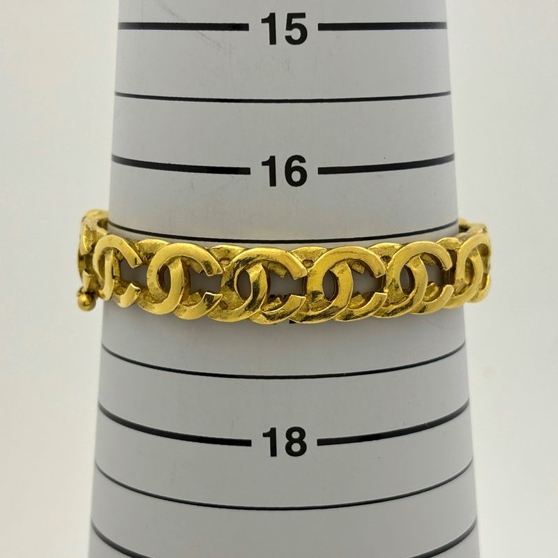 Chanel Coco Mark Bracelet GP Gold Ladies