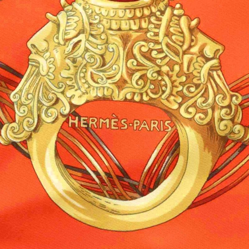 Hermes Alliances du Monde Rings of the World Carre90 Scarf Silk All Over