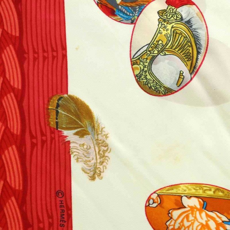 Hermes Couvee D'Hermes Chicks Carre90 Scarf Silk All Over Pattern Multicolor Mi