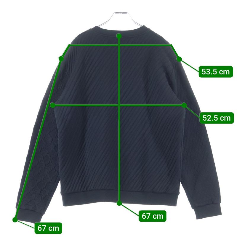 Louis Vuitton 22aw Monogram Crew Neck Sweatshirt Black Rm222v Ns0 Hny02w