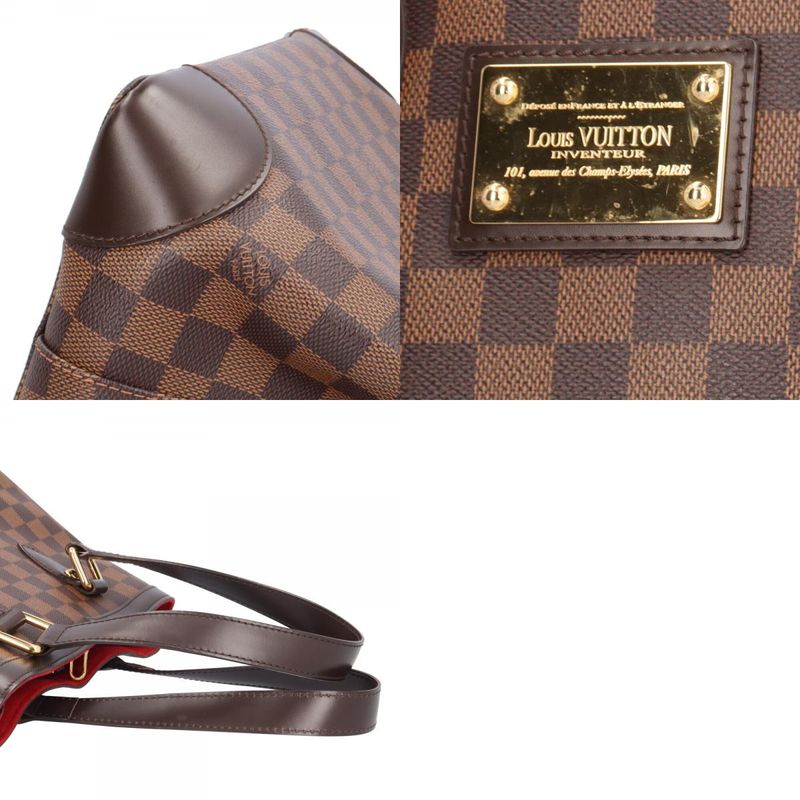 Louis Vuitton Hampstead PM Damier Handbag Damier Canvas N51205 Brown Women's