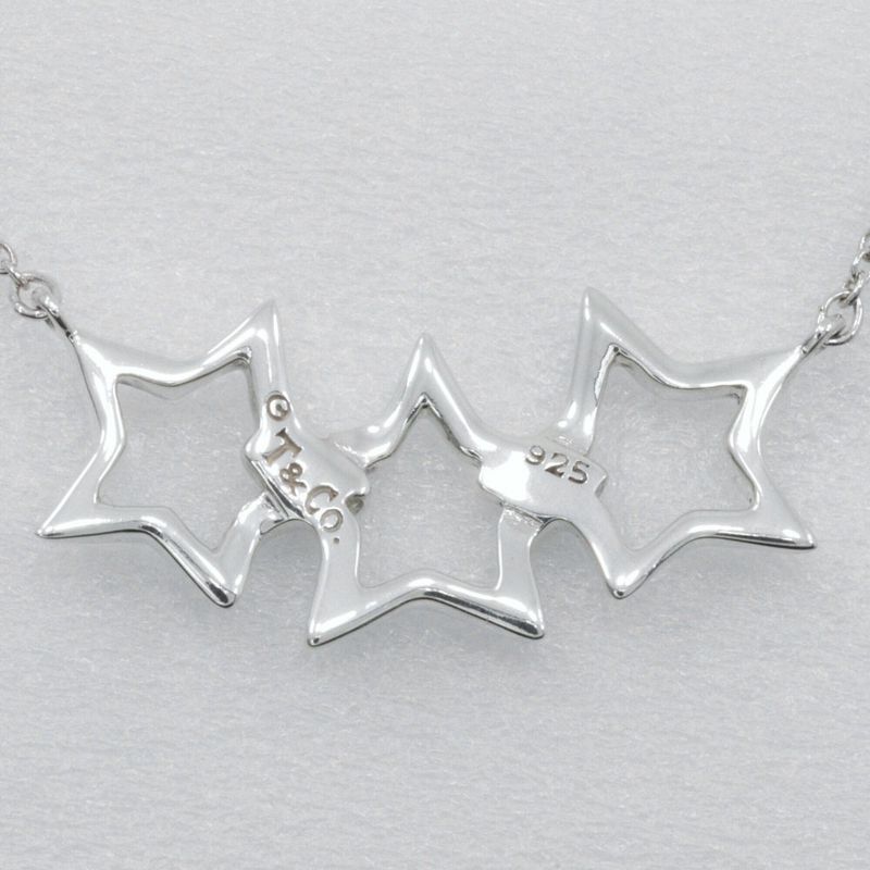 Tiffany & Co Triple Star Silver 925 Women's 3.1g Necklace