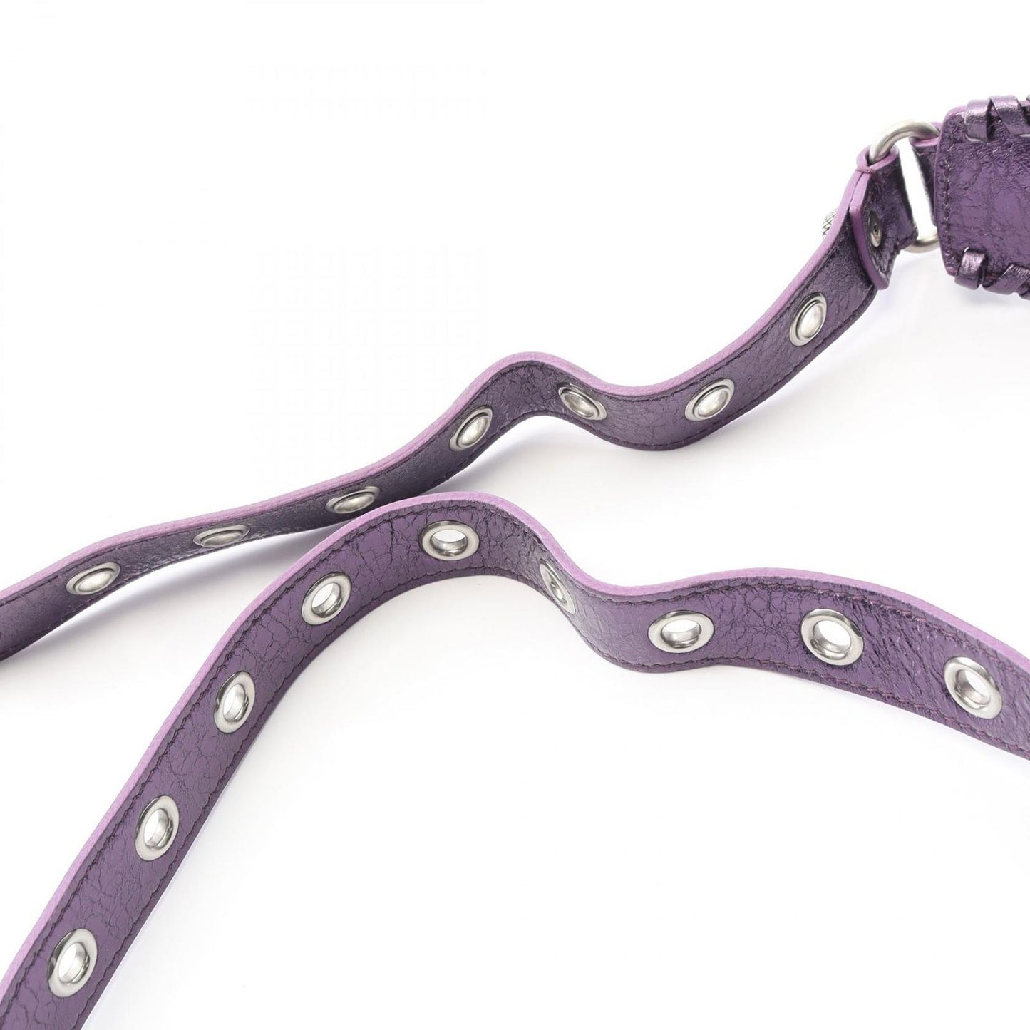 Balenciaga Shoulder Bag le Cagole XS 671309 Metallic Purple Leather le Cagole