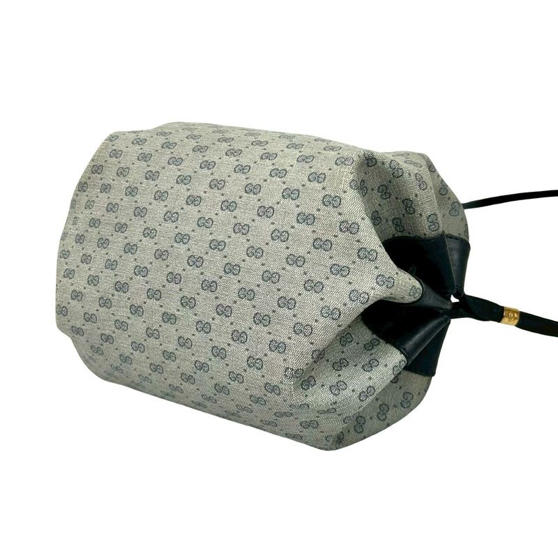 Gucci Vintage Micro GG Logo Pattern Leather Mini