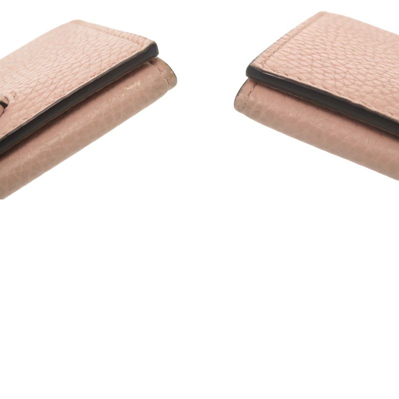 Gucci Horsebit Leather Pink Card Case Business Holder 0069