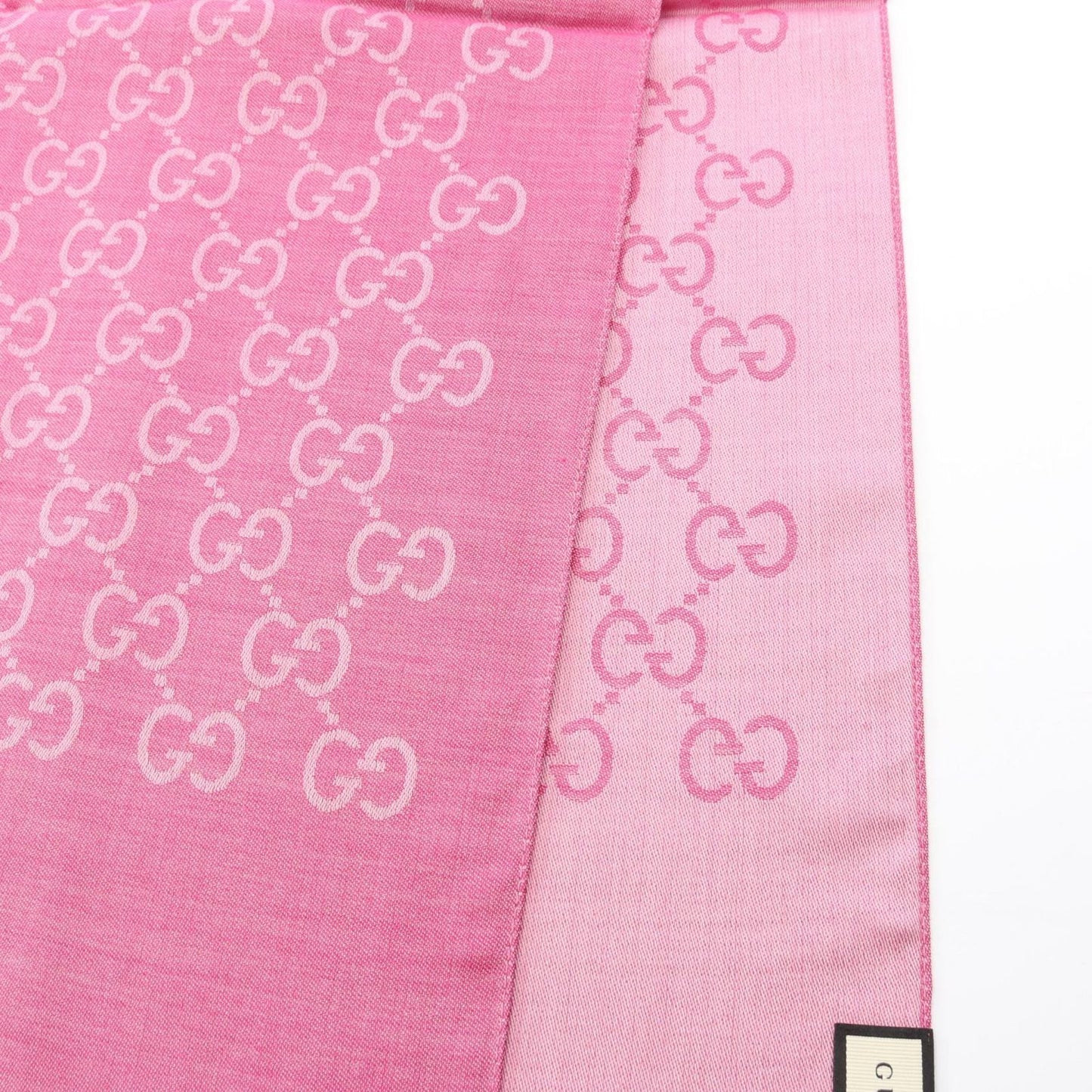 Gucci Stole Gg Pattern 1659043g6465872 Pink Wool Silk Stole Ladies New