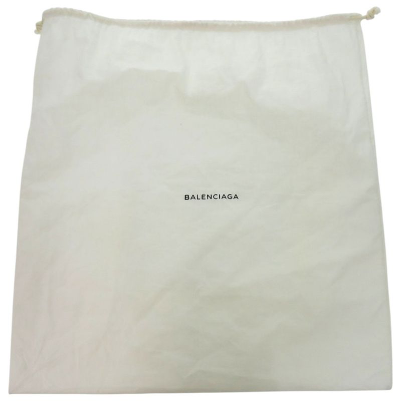 Balenciaga Navy Cabas S 339933 4081 C 535269 Canvas Leather Natural Navy