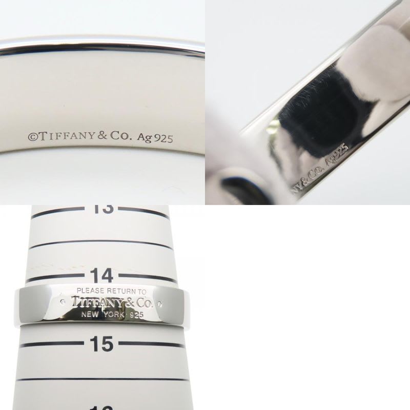 Tiffany & Co Bracelet Narrow Cuff Return to Silver 925 Diamond Approx 31.7