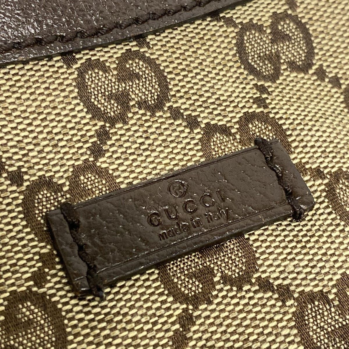 Gucci Shoulder Bag GG Pattern Sherry (web) 122790 Beige X Dark Brown X Multi