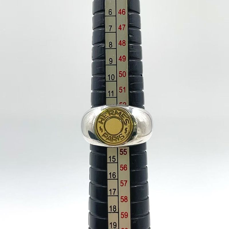 Hermes Serie Sv925×18k Yellow Gold Gold×silver Ring