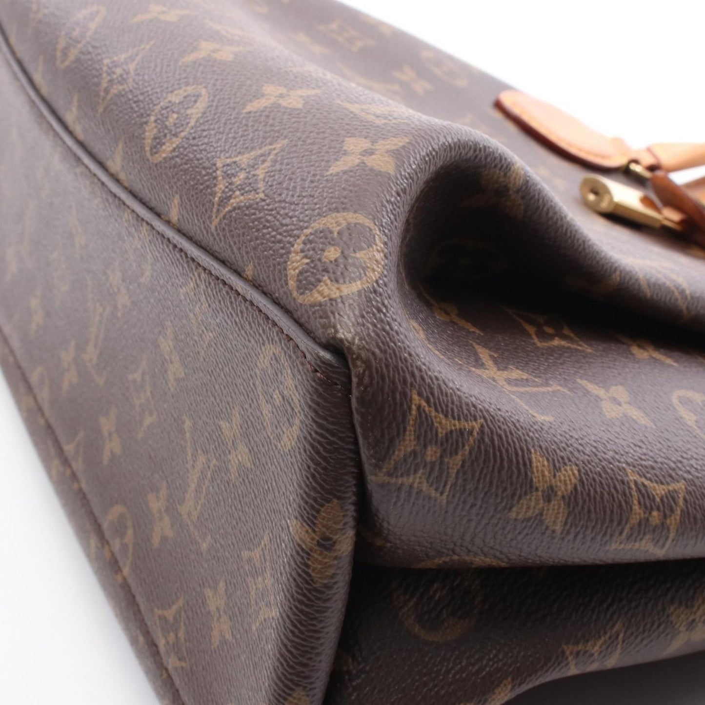 Louis Vuitton Handbag Rivoli MM Monogram M44546 PVC Coated Canvas Leather