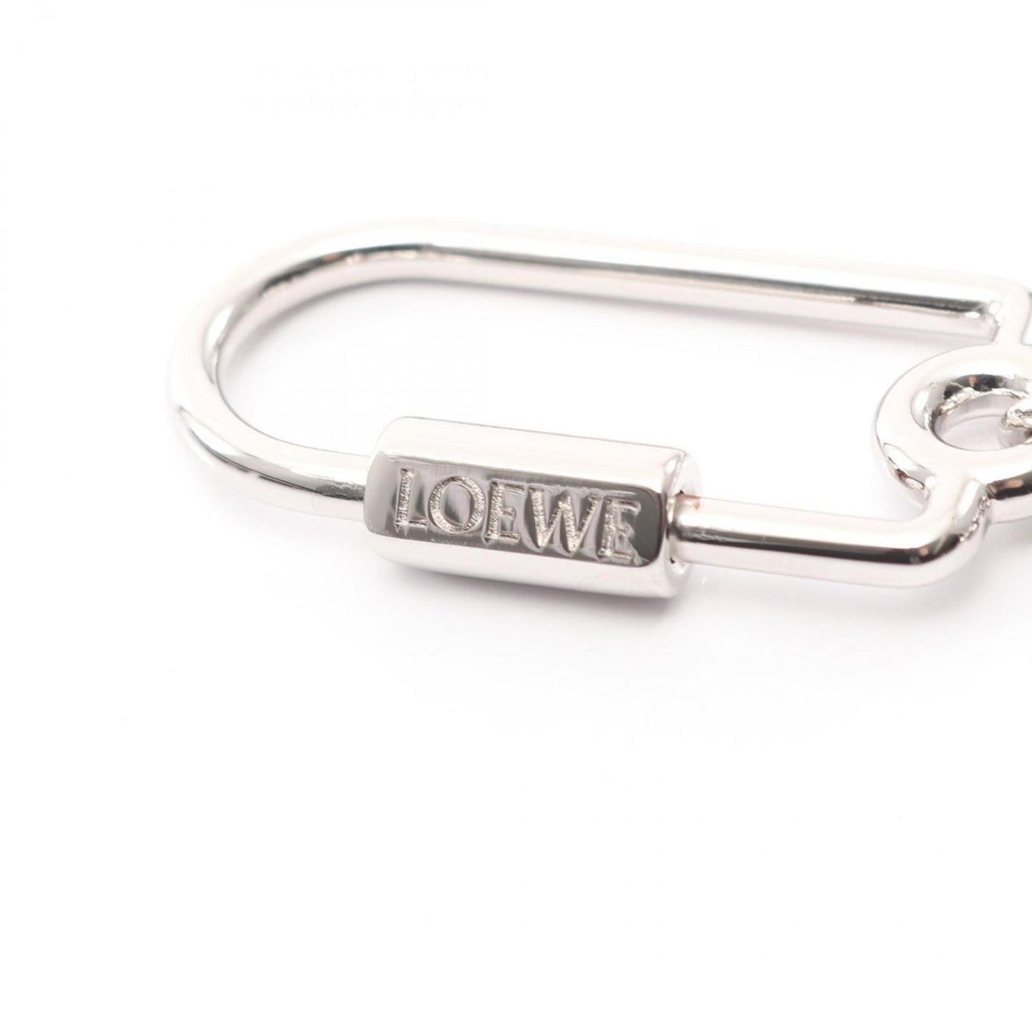 Loewe Key Holder Pebble Anagram Key Ring C621232xfr1160 Silver Other Key Ring