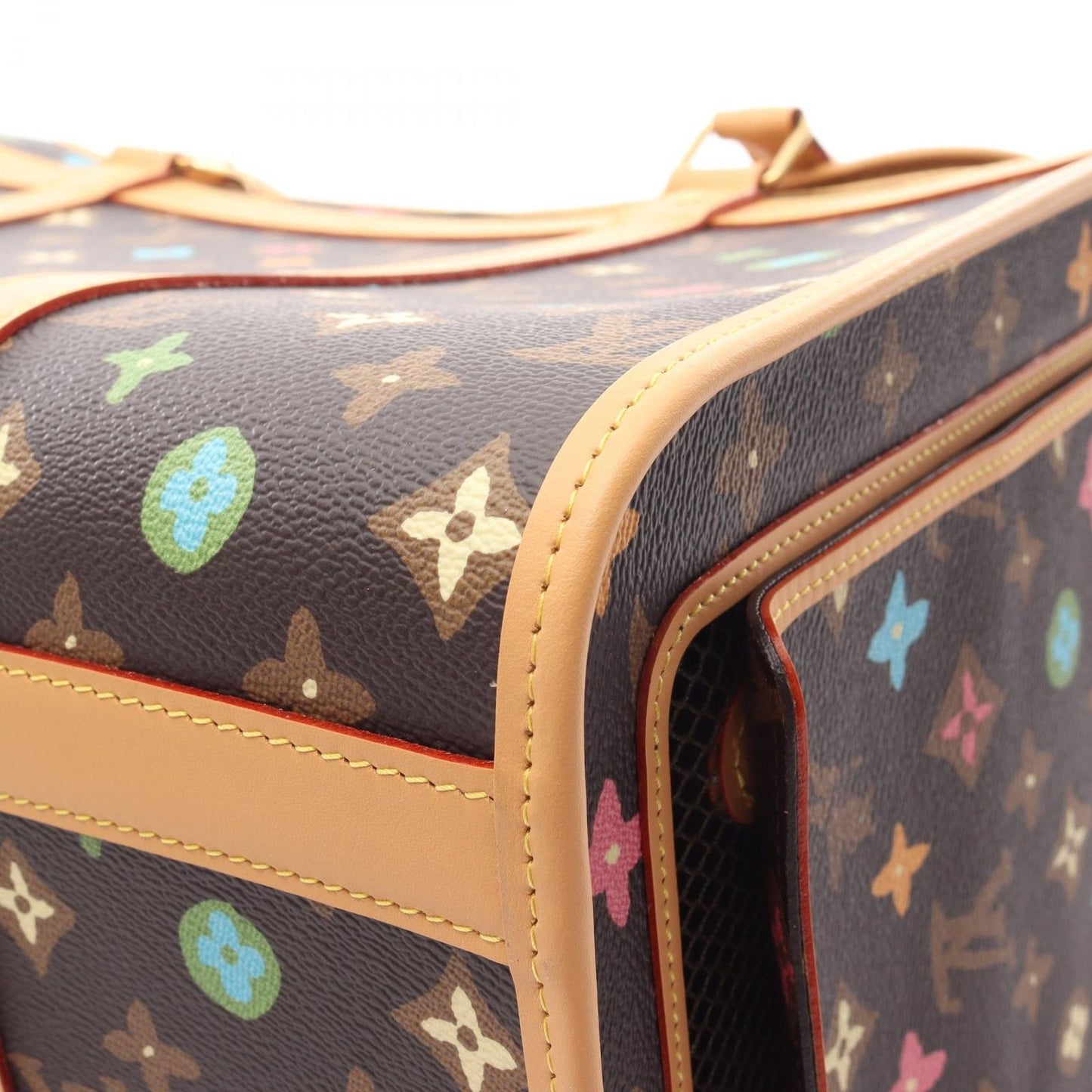 Louis Vuitton Handbag Sack Shiyan Nm M47066 PVC Coated Canvas Leather Sac