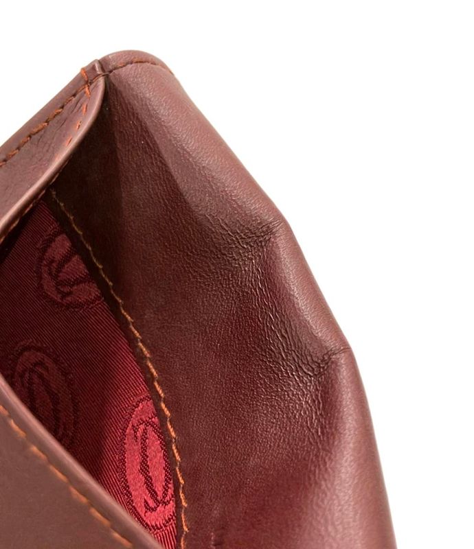 Cartier Coin Case Leather Mastline Ladies Cartier