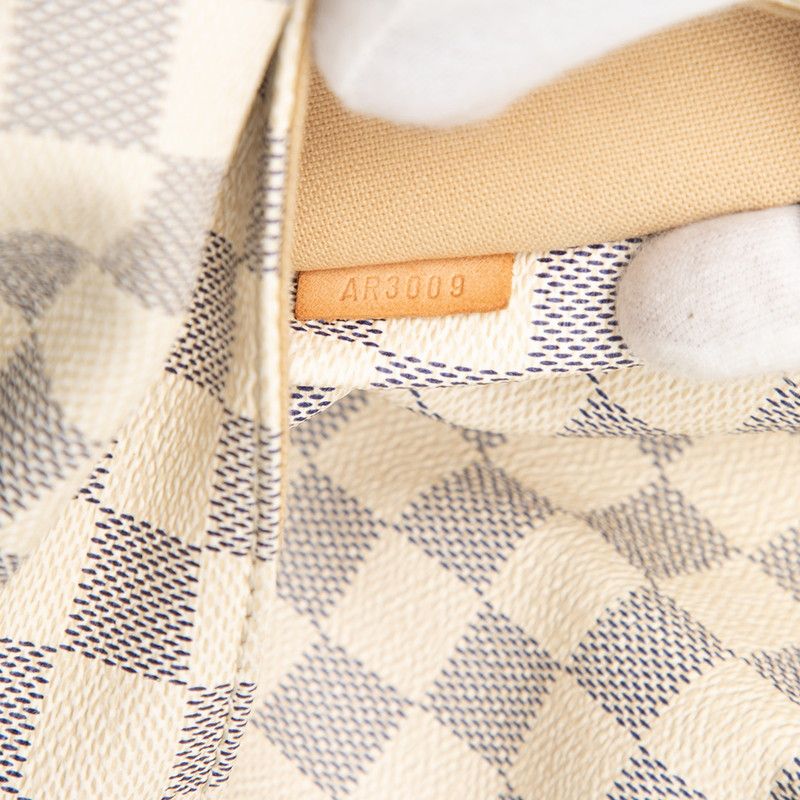 Louis Vuitton Damier Azure Totally GM Tote Bag Shoulder Bag N51263 White Ivory