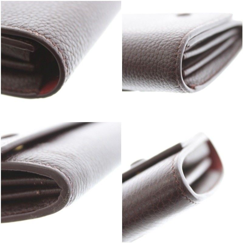 Celine Large Flap Multi-Function Bifold Long Wallet Leather with Coin Purse