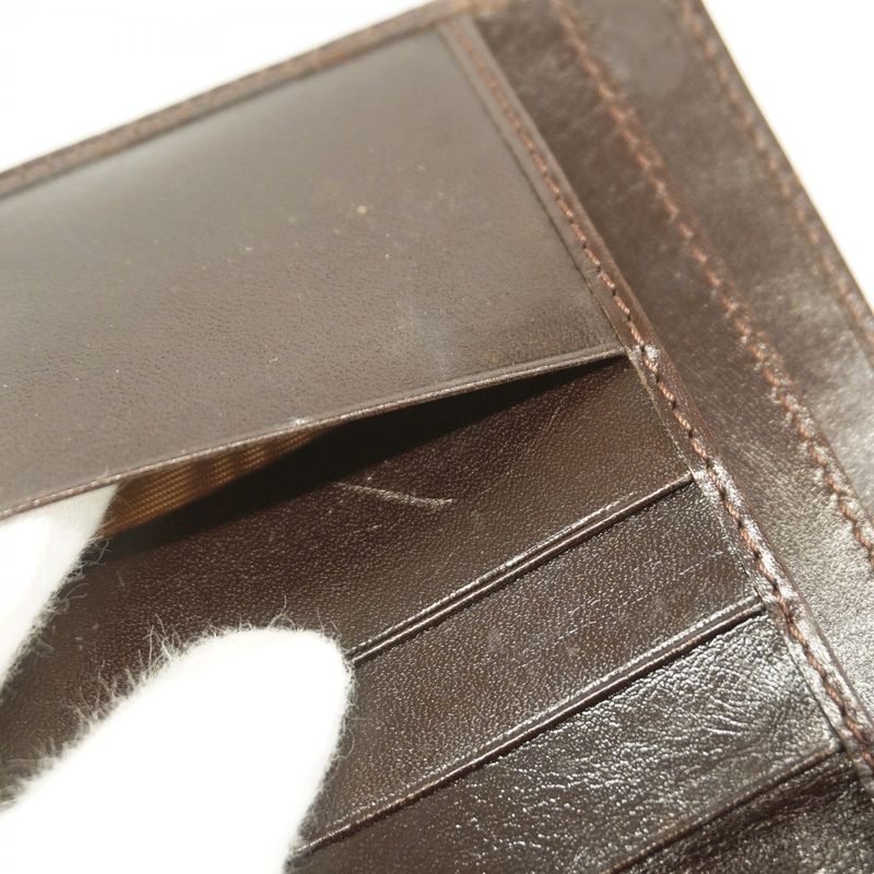 Fendi Wallet Zucca Canvas Brown Silver Hardware Ladies