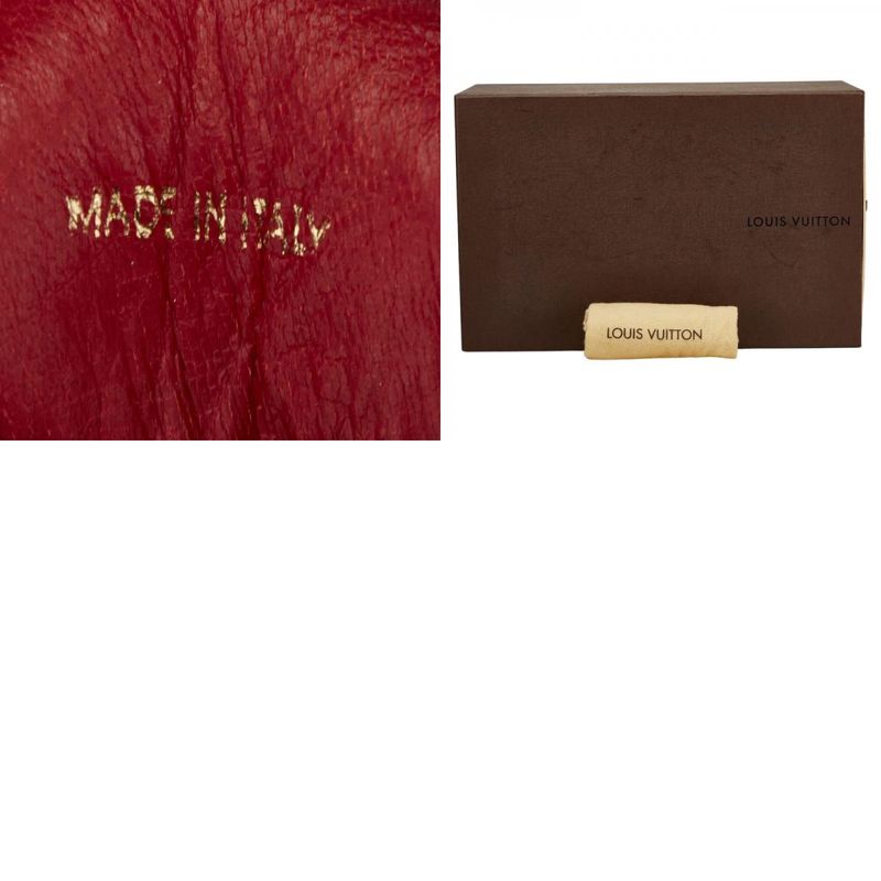 Louis Vuitton Sneakers Size:37 Red Leather Suede Women's Louis Vuitton