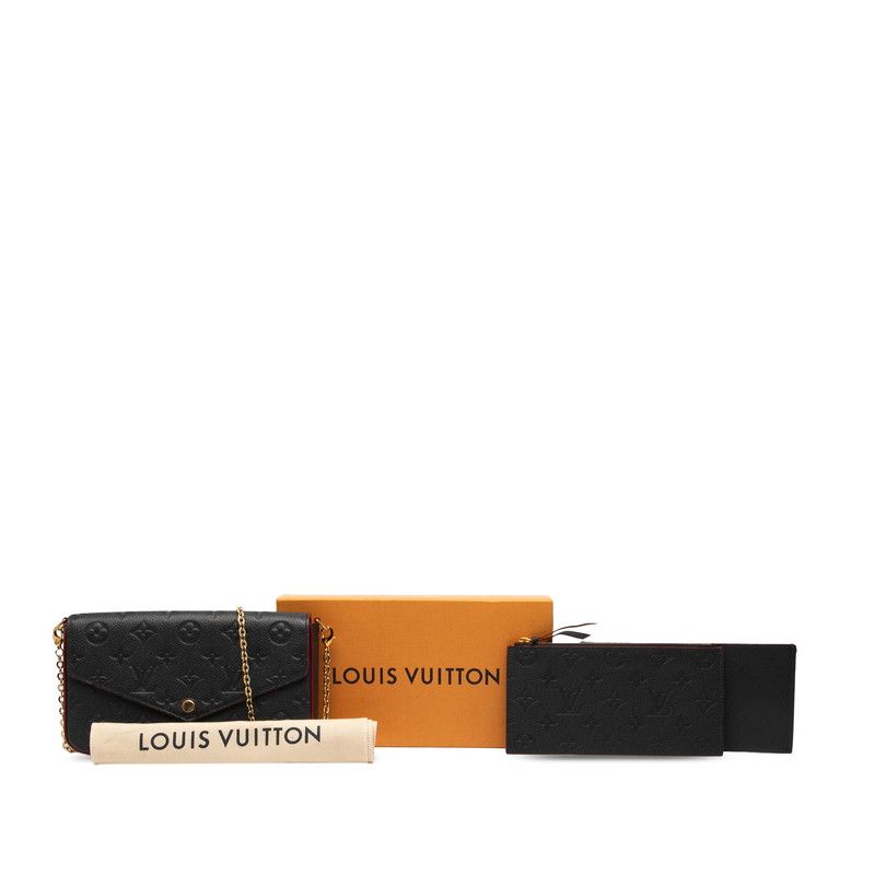 Louis Vuitton Monogram Empreinte Pochette Félicie Crossbody Chain Shoulder Bag