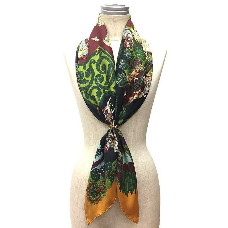 Hermes Scarf Carre 90 le Paradis du Roy King's Paradise Aq8174