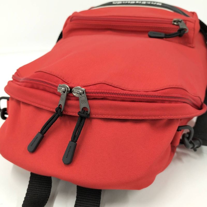 Balenciaga 2-Way Backpack Nylon Red