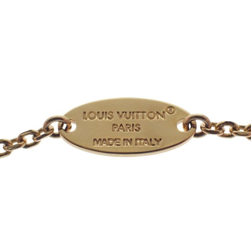 Louis Vuitton Baby Necklace Metal Gold Ladies