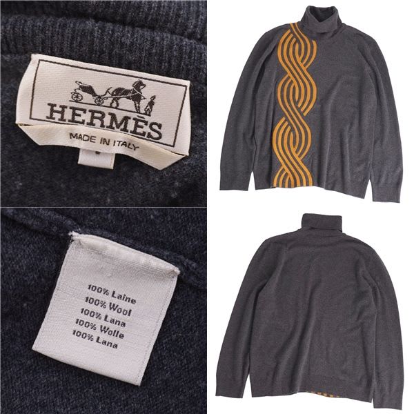 Hermes Knit Turtleneck Sweater Long Sleeve