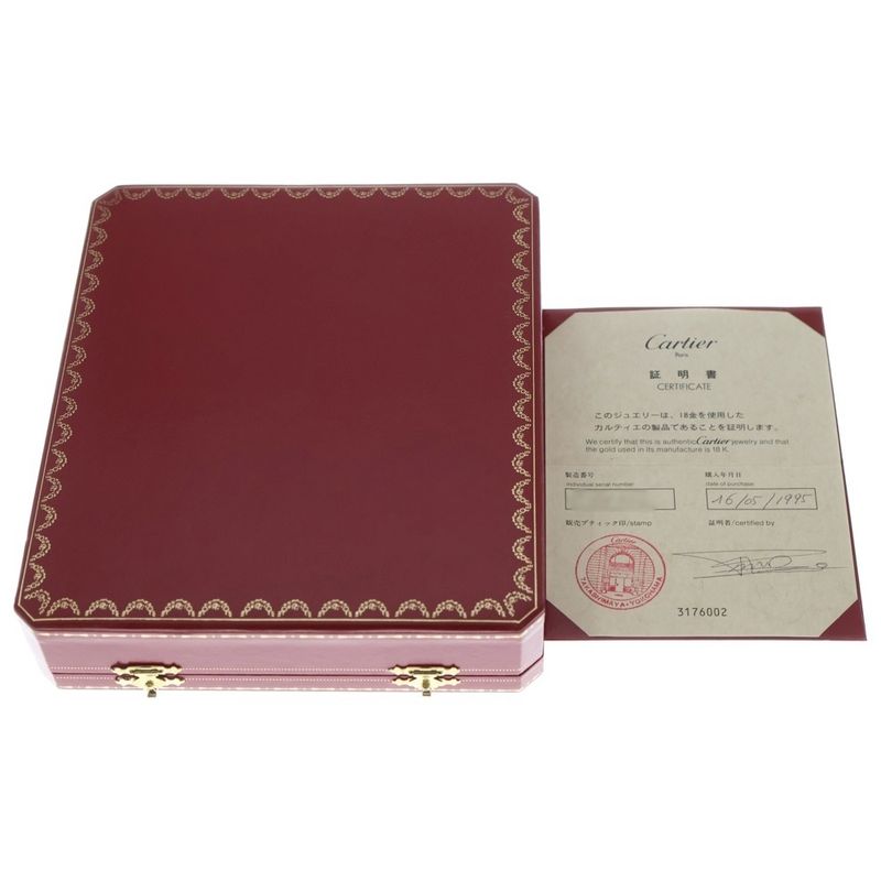 Cartier Vintage Jean Chien Necklace Choker 750yg Yellow Gold