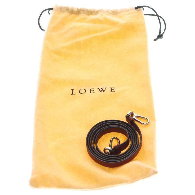 Loewe Miss Y 2way Shoulder Bag Mini Bag Red Leather Silver Hardware