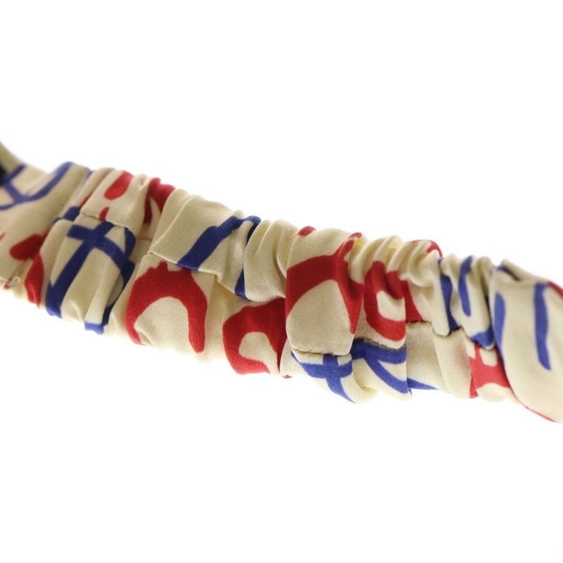 Gucci Tri-Colour Ghost Star Duchess Se Headband GG Ghost Logo Headband Silk Beige