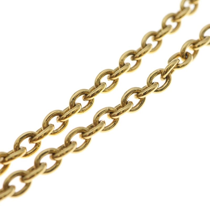 Chanel 31 Rue Cambon Coco Mark Diamond Cambon Necklace Pendant Chain Gold