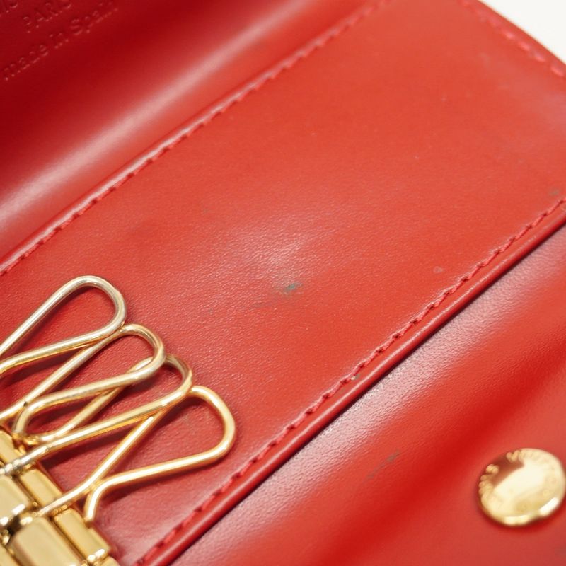 Louis Vuitton Key Case Vernis Multicles 4 M91976 Pomme D'amour Women's