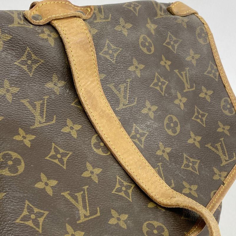 Louis Vuitton Shoulder Bag Monogram Saumur 35 M42254 Brown Ladies
