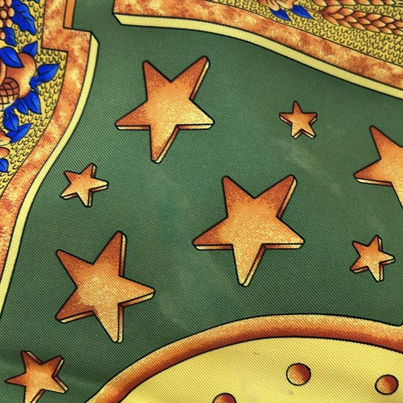 Hermes Scarf Carre 90 Yellow X Orange X Multi Carpe Diem