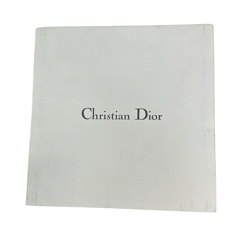 Dior Christian Dior Scarf - Dark Navy X Ivory Logogram Pattern Fringe