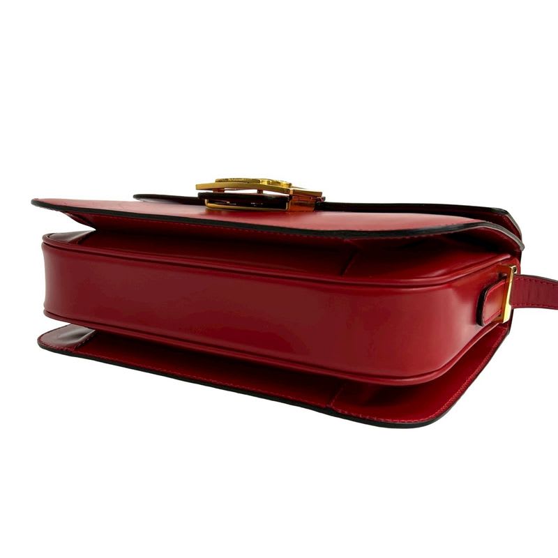 Celine Vintage Carriage Hardware Calf Leather Shoulder Bag